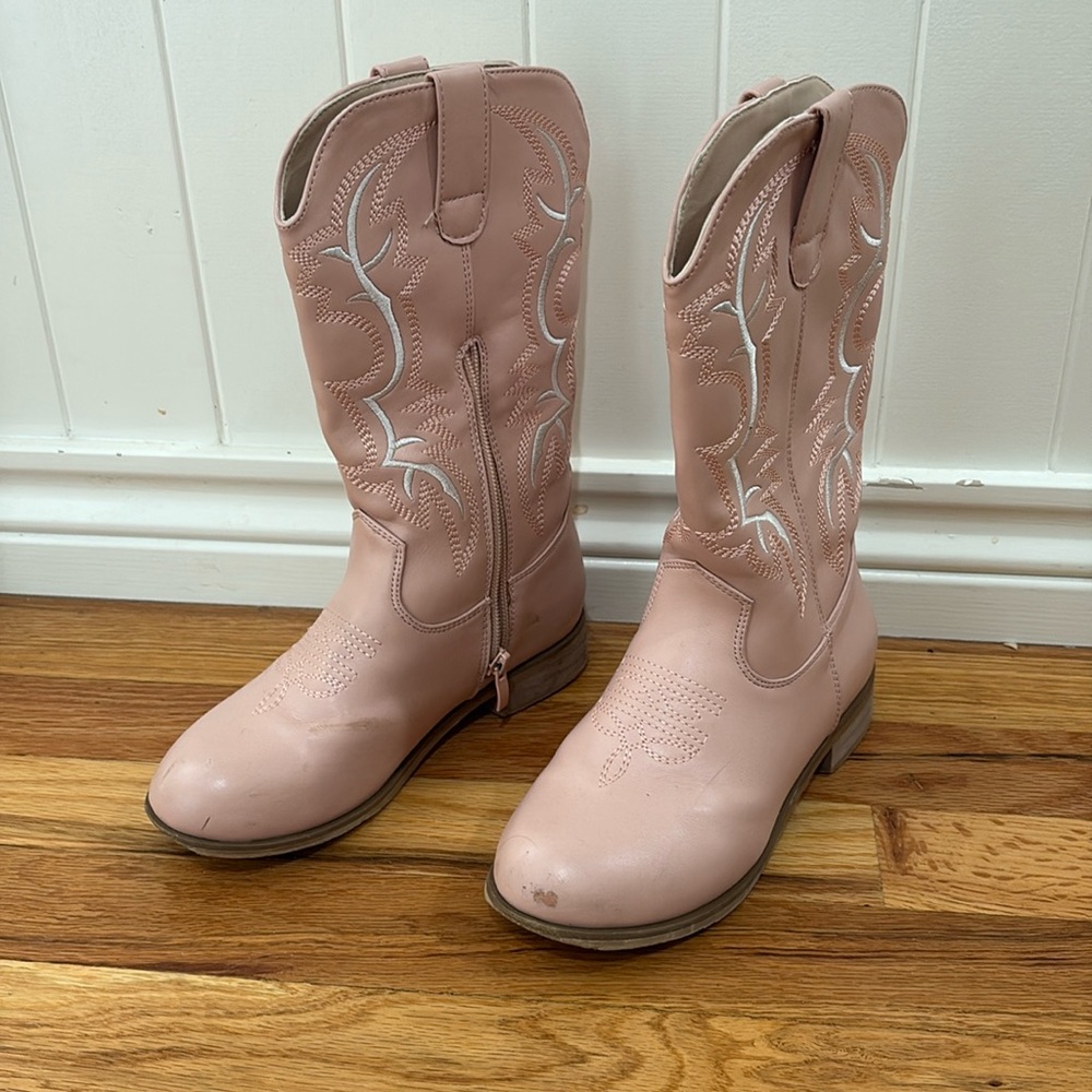 Girls Pink Cowboy Boots